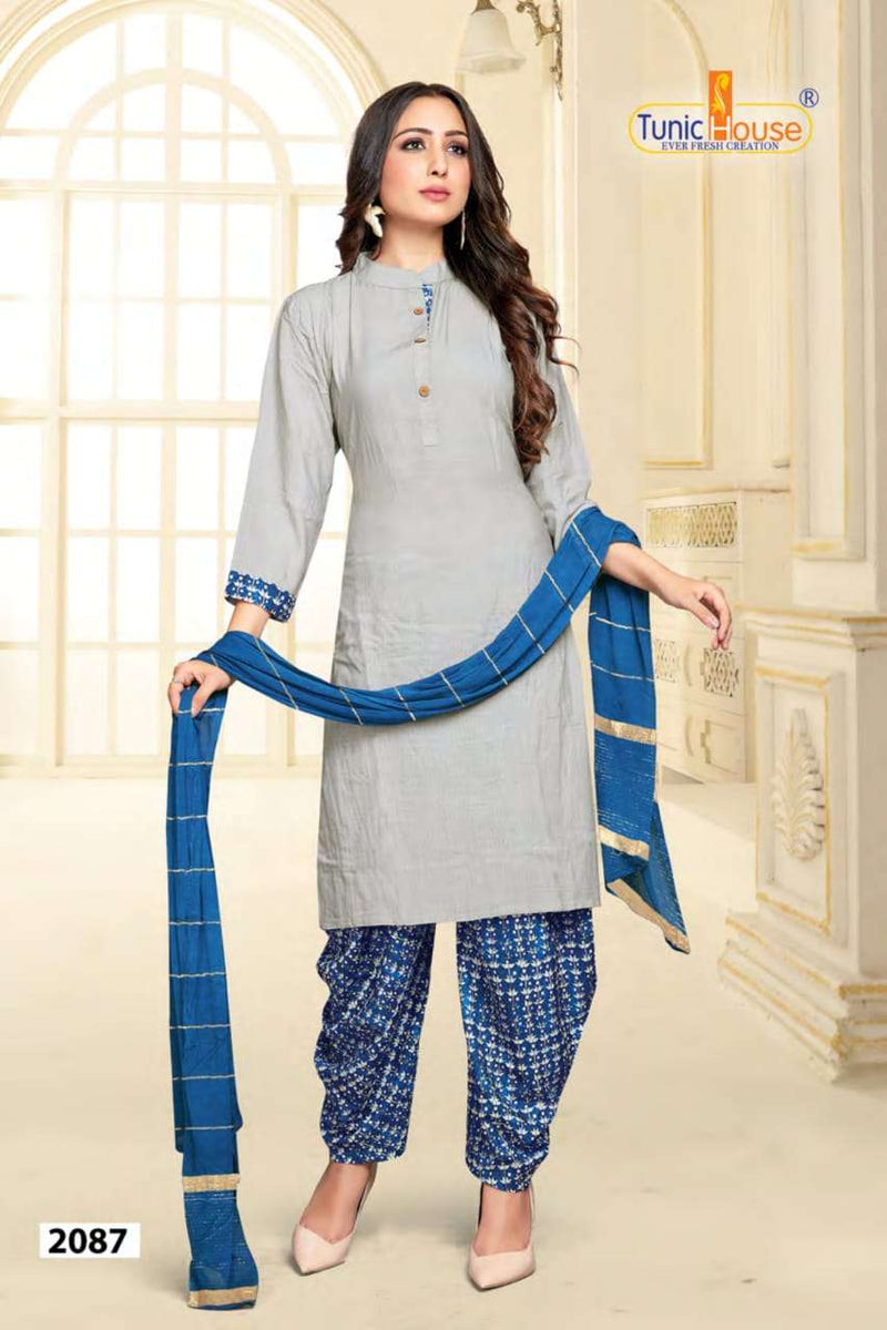Tunic House Patiyala Rani 3 Rayon With Beautiful Printed Work Stylish Designer Casual Wear Kurti