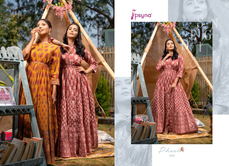 Psyna Phool Vol 5 Cambric Cotton Stylish Designer Modern Beautiful Casual Wear kurti