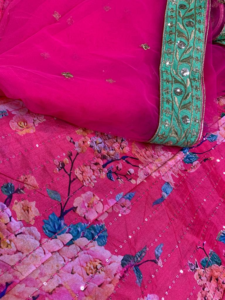 Rajgharana Dno 120 Banglori Satin With Heavy Embroidery Stylish Designer Indo Western Lehanga