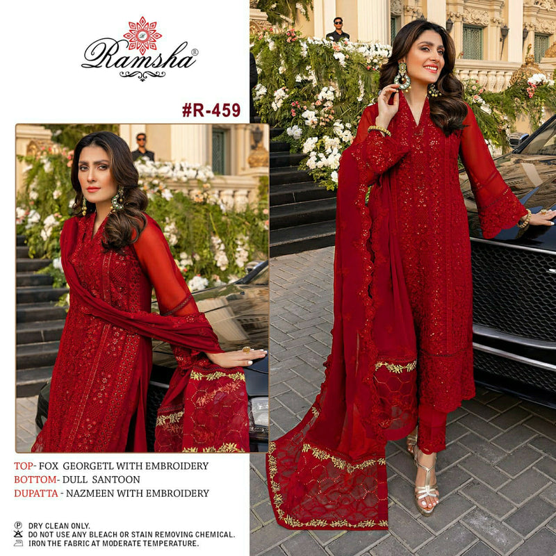 Ramsha R 459 Georgette Stylish Designer Party Wear Salwar Kameez
