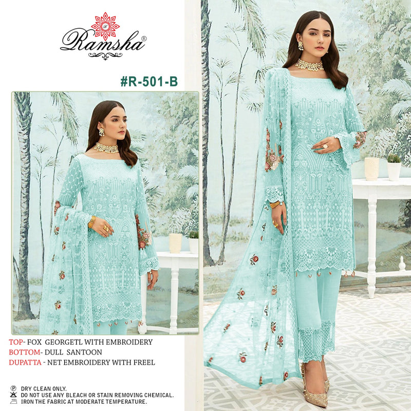Ramsha Dno R 501 B Georgette Stylish Designer Wear Salwar Kameez