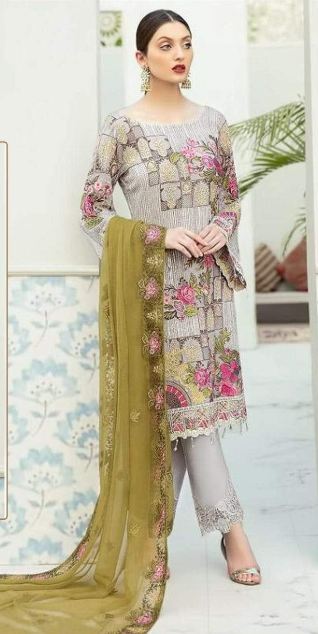 Ramsha R 393 Georgget Stylish Designer Salwar Kameez