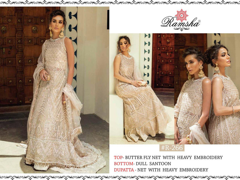 Ramsha Suits R265- R268 Series Net Georgette Embroidery Work Salwar Kameez