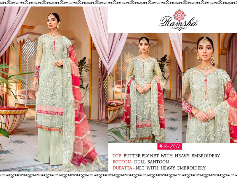 Ramsha Suits R265- R268 Series Net Georgette Embroidery Work Salwar Kameez