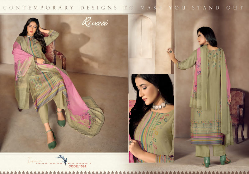 Rivaa Kanaklata Mulberry Silk Stylish Designer Wear Salwar Kameez