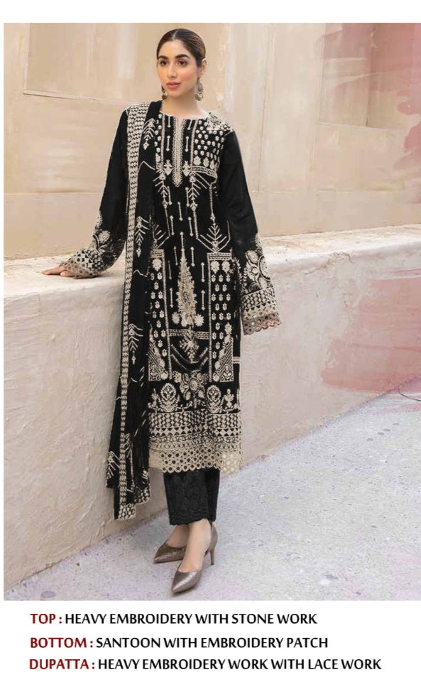 Rungrez Dno R 4A Georgette With Heavy Embroidery Pakistani Stylish Designer Salwar Suit