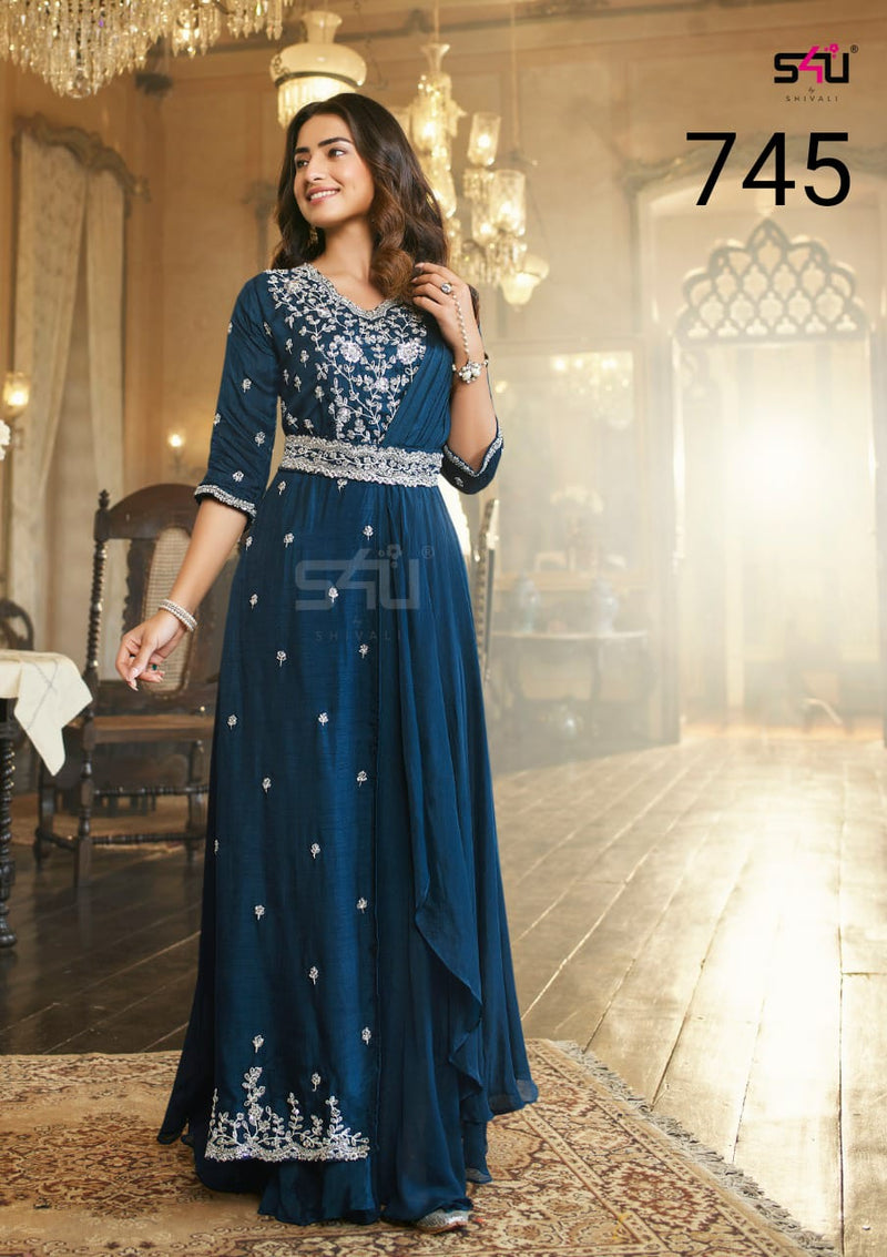 S4u Shivali Dno 745 Fancy Stylish Designer Party Wear Indo Western