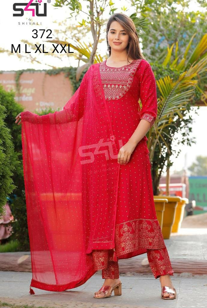 S4u Shivali  Dno 372  Fancy Stylish Designer Wear Kurti