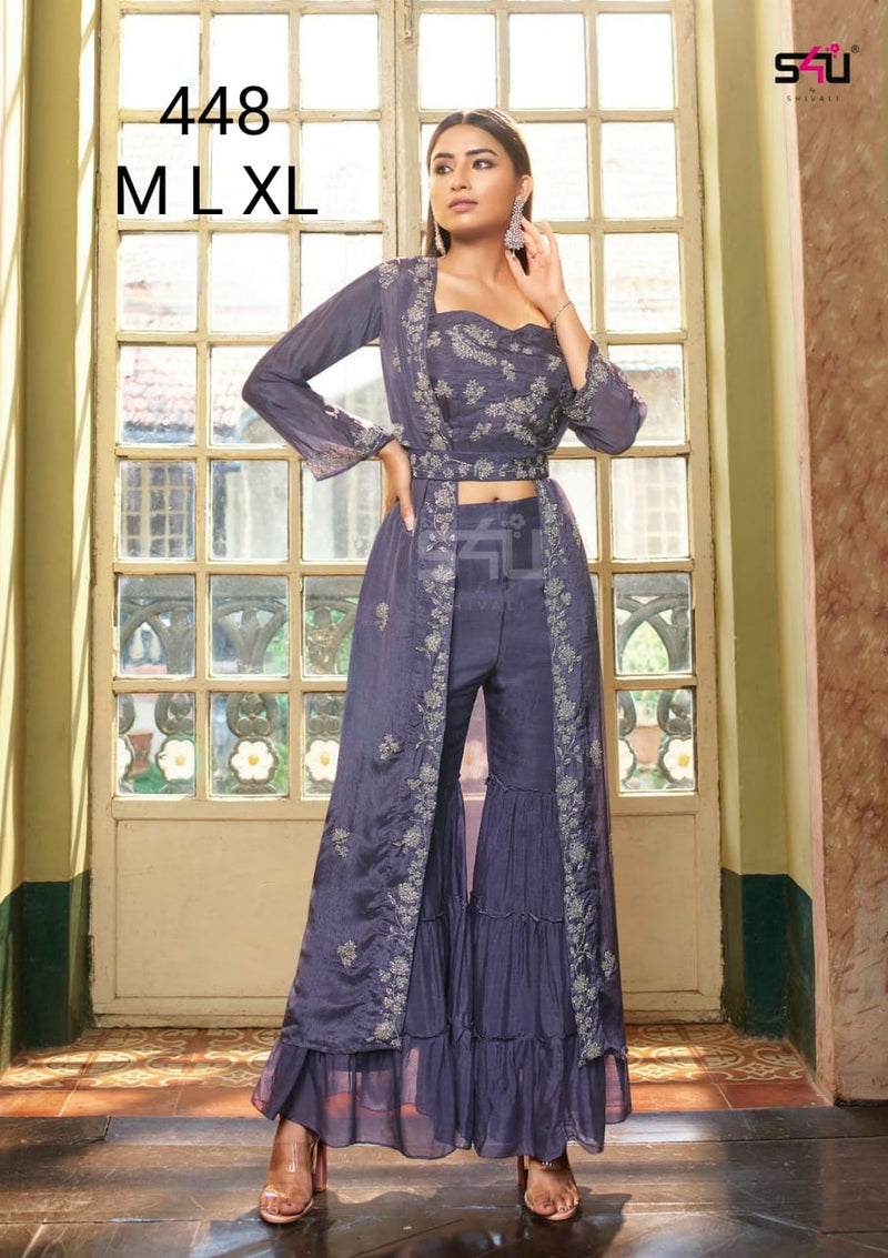 S4u Shivali Dno 448 Fancy Stylish Designer Party Wear Indo Western