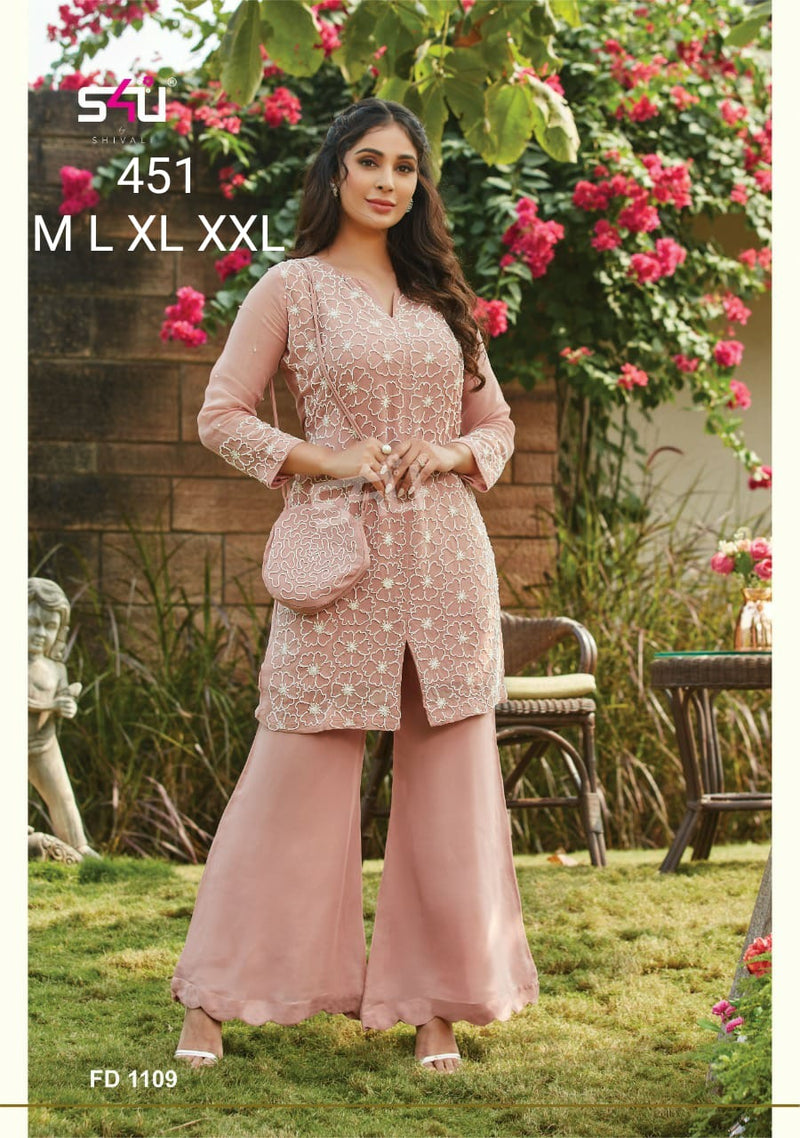 S4u Shivali Dno 451 Fancy Stylish Designer Wedding Wear Kurti