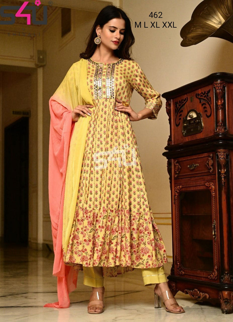 S4u Shivali Dno 462 Fancy Stylish Designer Graceful Look Kurti