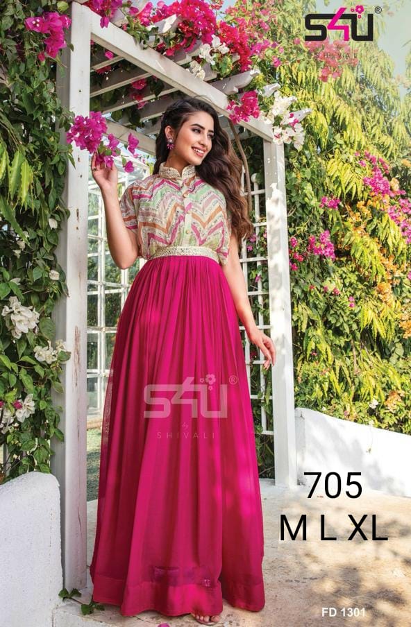 S4u Dno 705 Fancy Stylish Designer Wear Indo Western