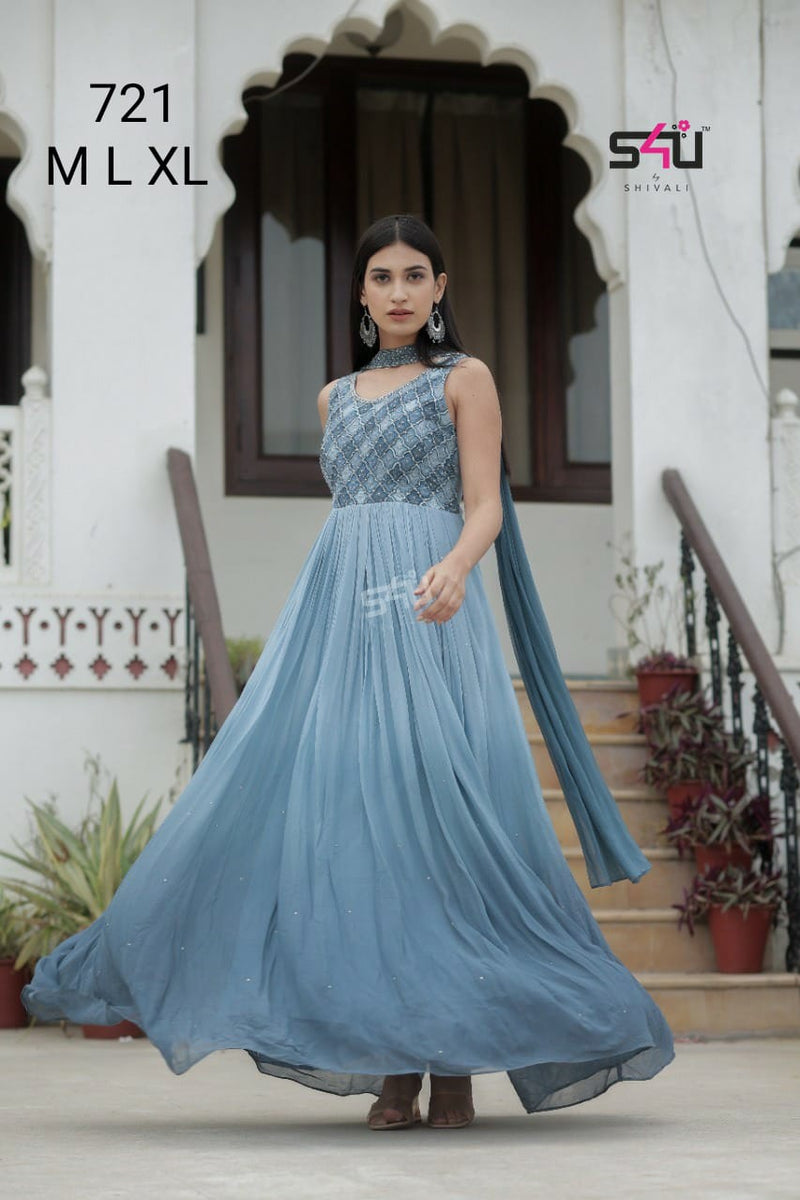 S4u Shivali Dno 721 Fancy Stylish Designer Party Wear Indo Western