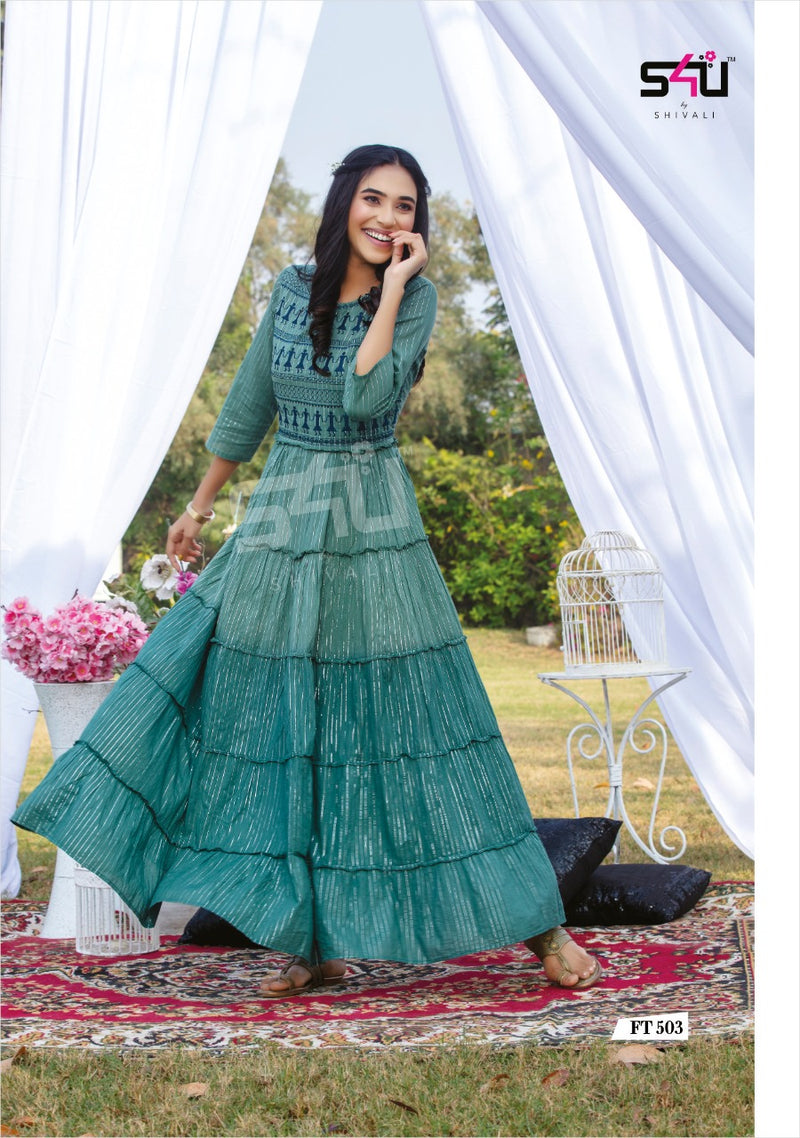 S4u Shivali Flairy Tales Vol 5 Fancy Partywear Designer Gown Collection