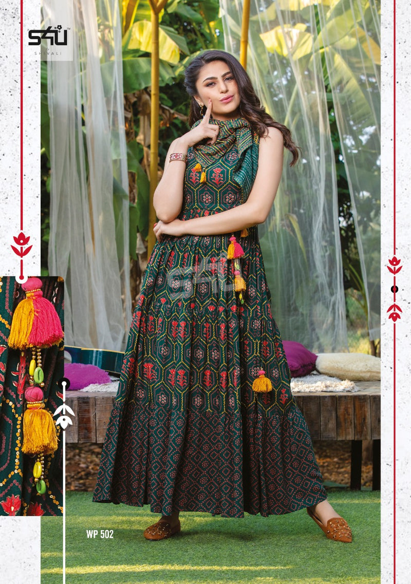 S4u Shivali Weekend Passion Vol 5 Cotton Designer Partywear Stylish Gown Kurti Collection