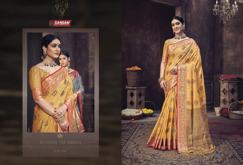 Sangam Prints Ratanpuram Banarasi Silk Stylish Designer Festival Look Graceful Look Sarees