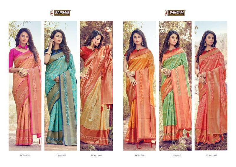 Sangam Prints Tanishq Silk Fancy Look  Saree