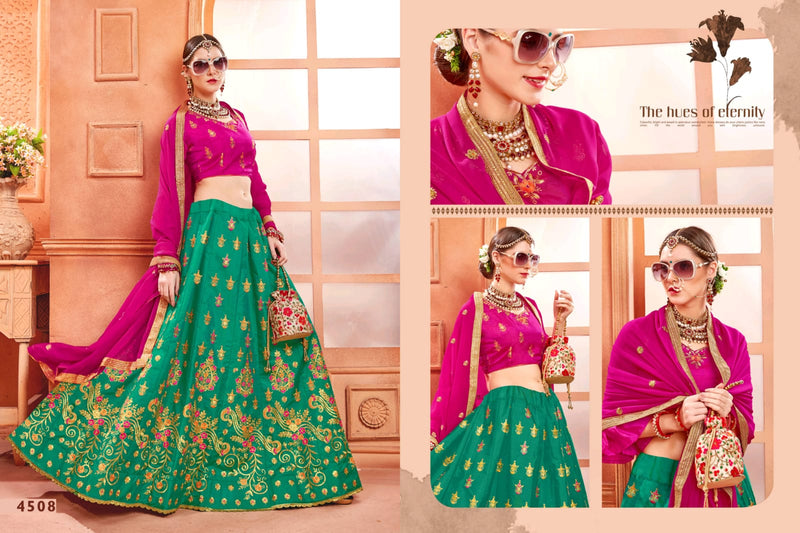 Sanskar Style Noori Dno 4508 Silk Stylish Designer Wedding Wear Lehenga Choli