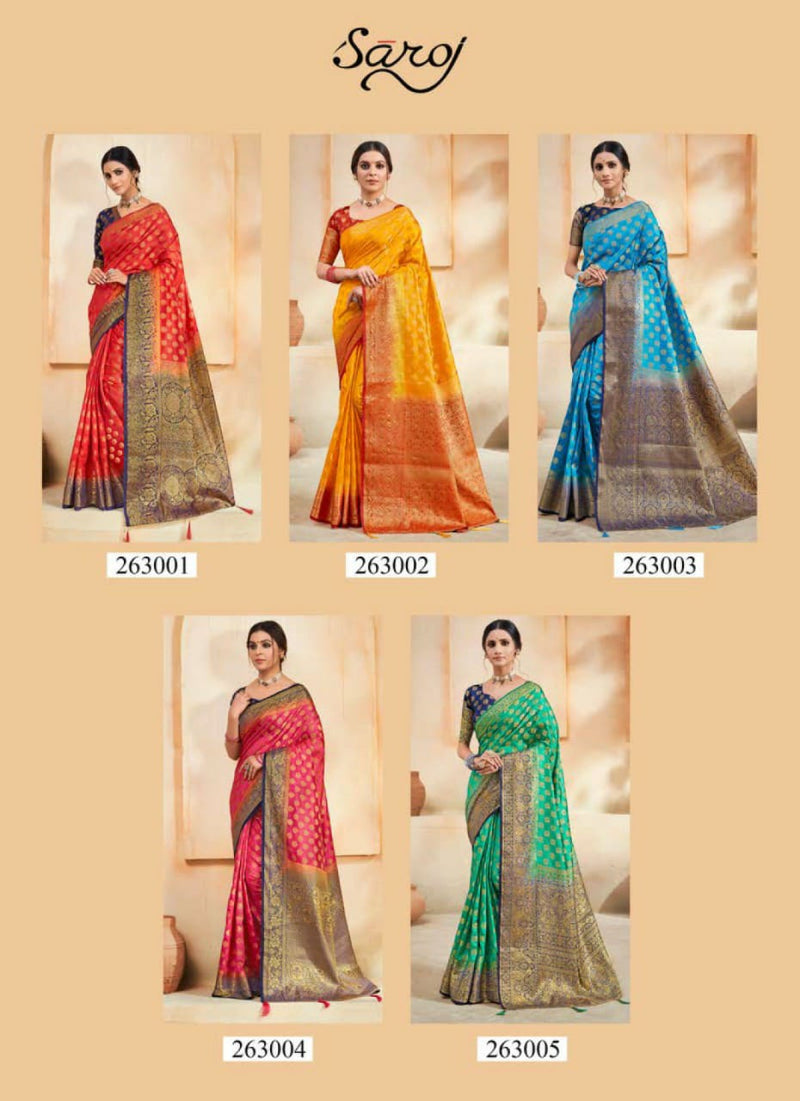 Saroj Kanaklata Soft Silk With Viscose Stylish Designer Party Wear Salwar Suit