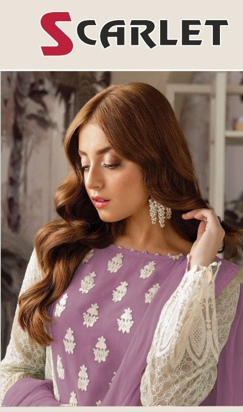 Scalet Scarlet 1003 E Georgget Stylish Designer Salwar Kameez