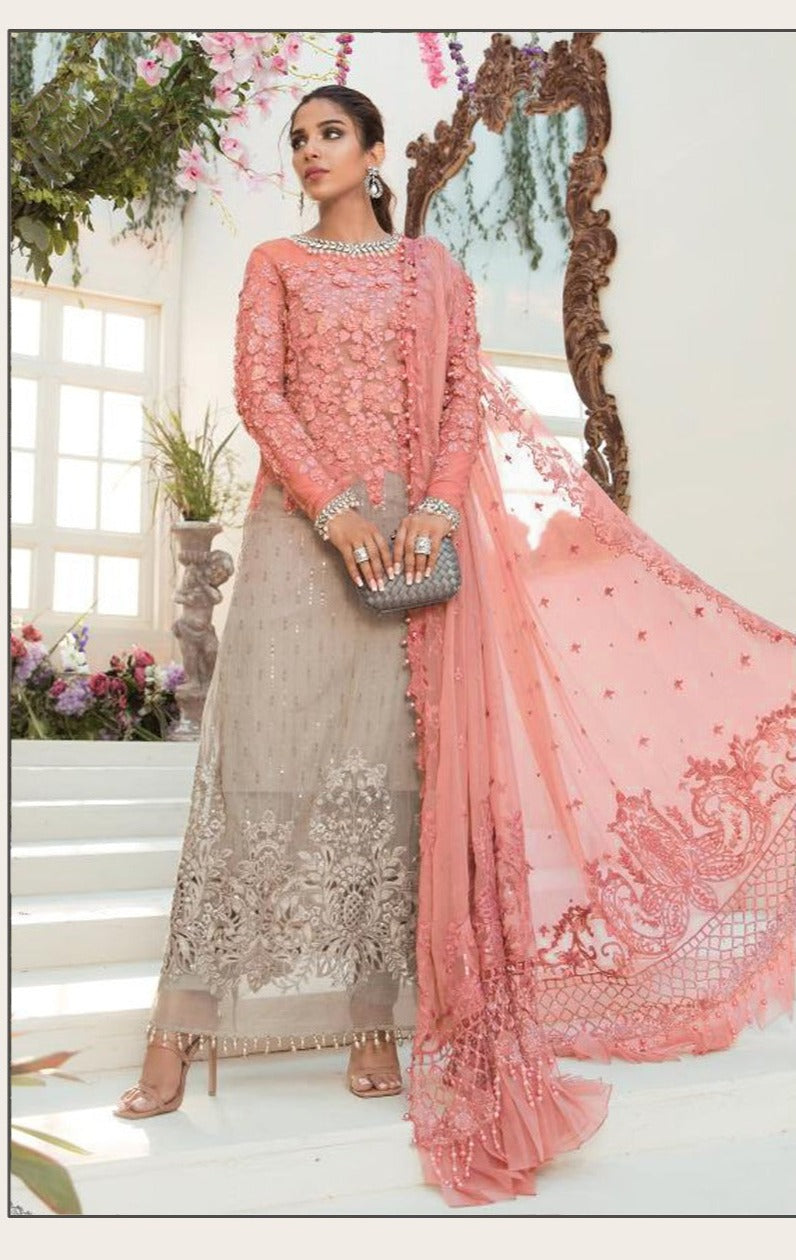 Scarlet Dno 1006 A Net With Heavy Embroidery Work Stylish Designer Party Wear Pakistani Sakwar Kameez