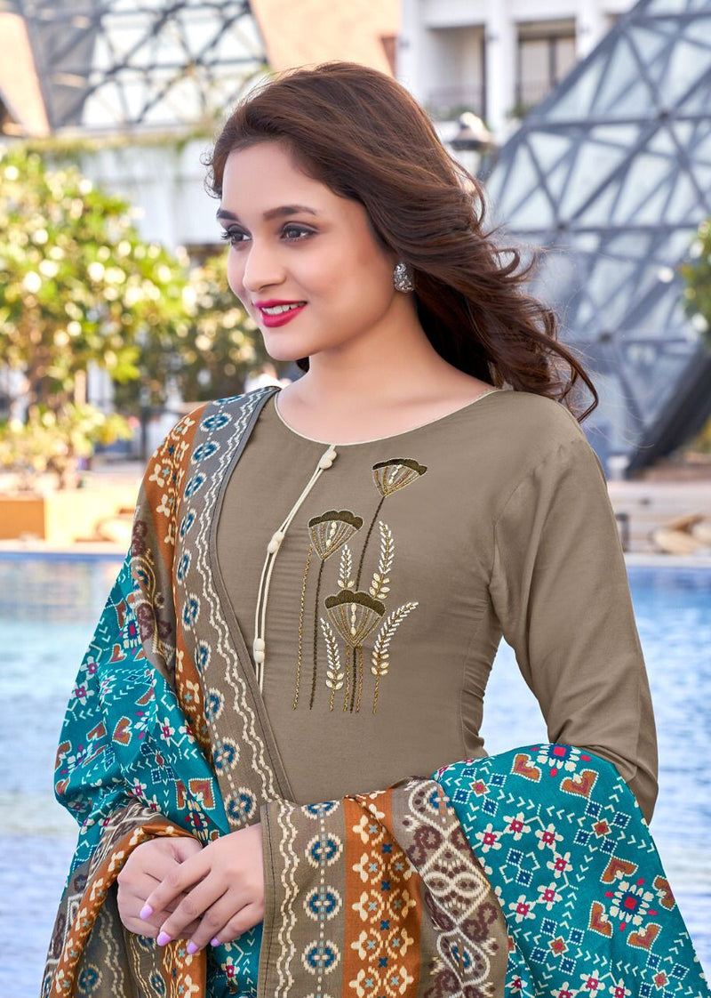 Selesta Kiara Top Rajwadi Silk Classic Stylish Beautiful Festive Wear Kurtis With Bottom & Dupatta