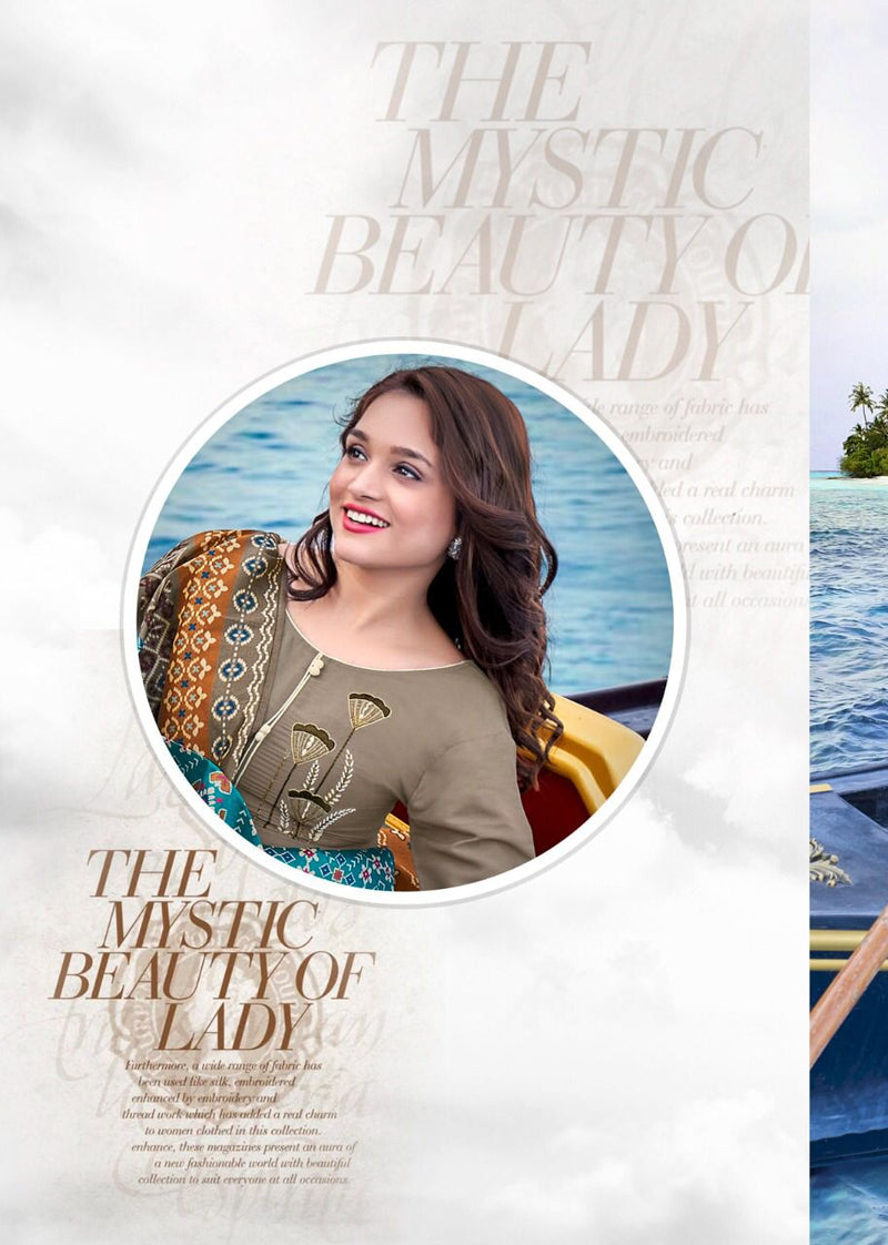 Selesta Kiara Top Rajwadi Silk Classic Stylish Beautiful Festive Wear Kurtis With Bottom & Dupatta