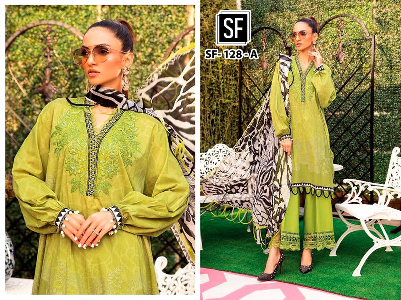 SF Fashion Dno 128 Cambric Cotton Stylish Designer Printed Casual Wear Salwar Suit