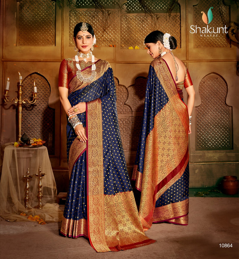 Shakunt Weaves Manmohini Festive Look Sarees In Silk