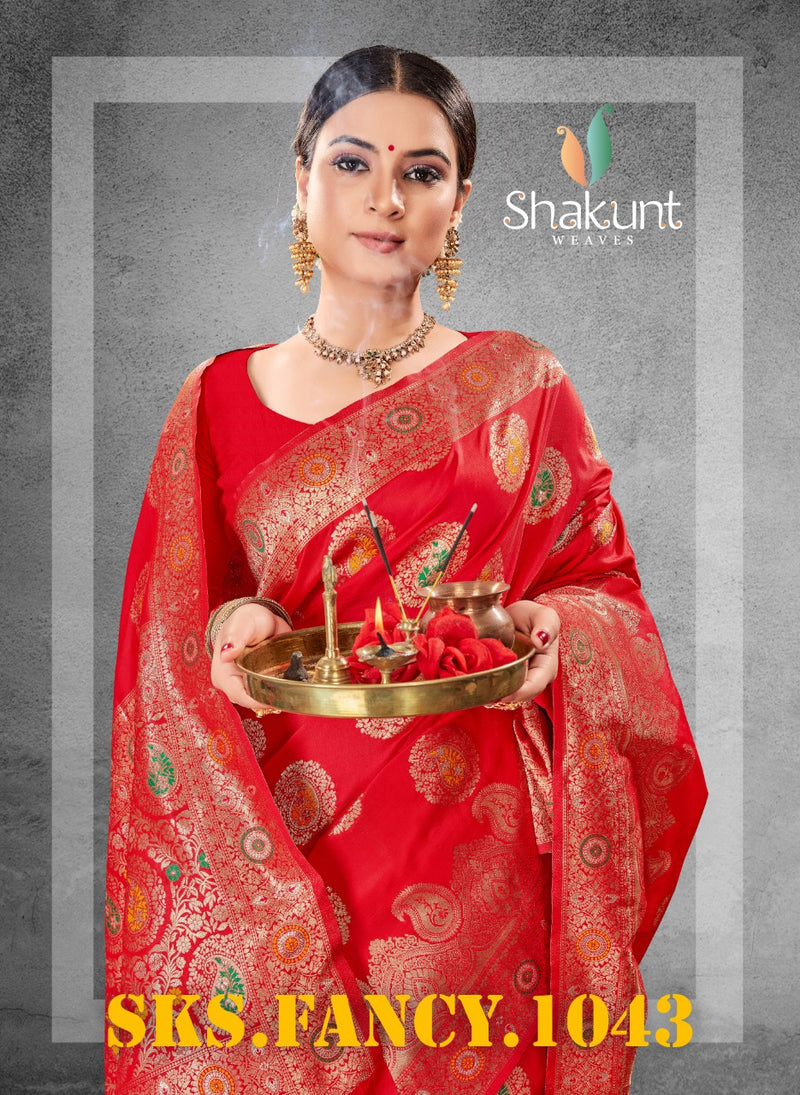 Shakunt Weaves Sks Fancy 1043 Stylish Art Silk Stylish Designer Festival Look Saree