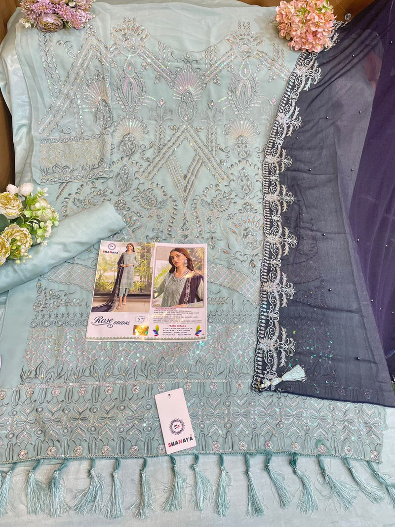 Shanaya Fashion Rose Bridal S 72 Georgget Designer Salwar Suit