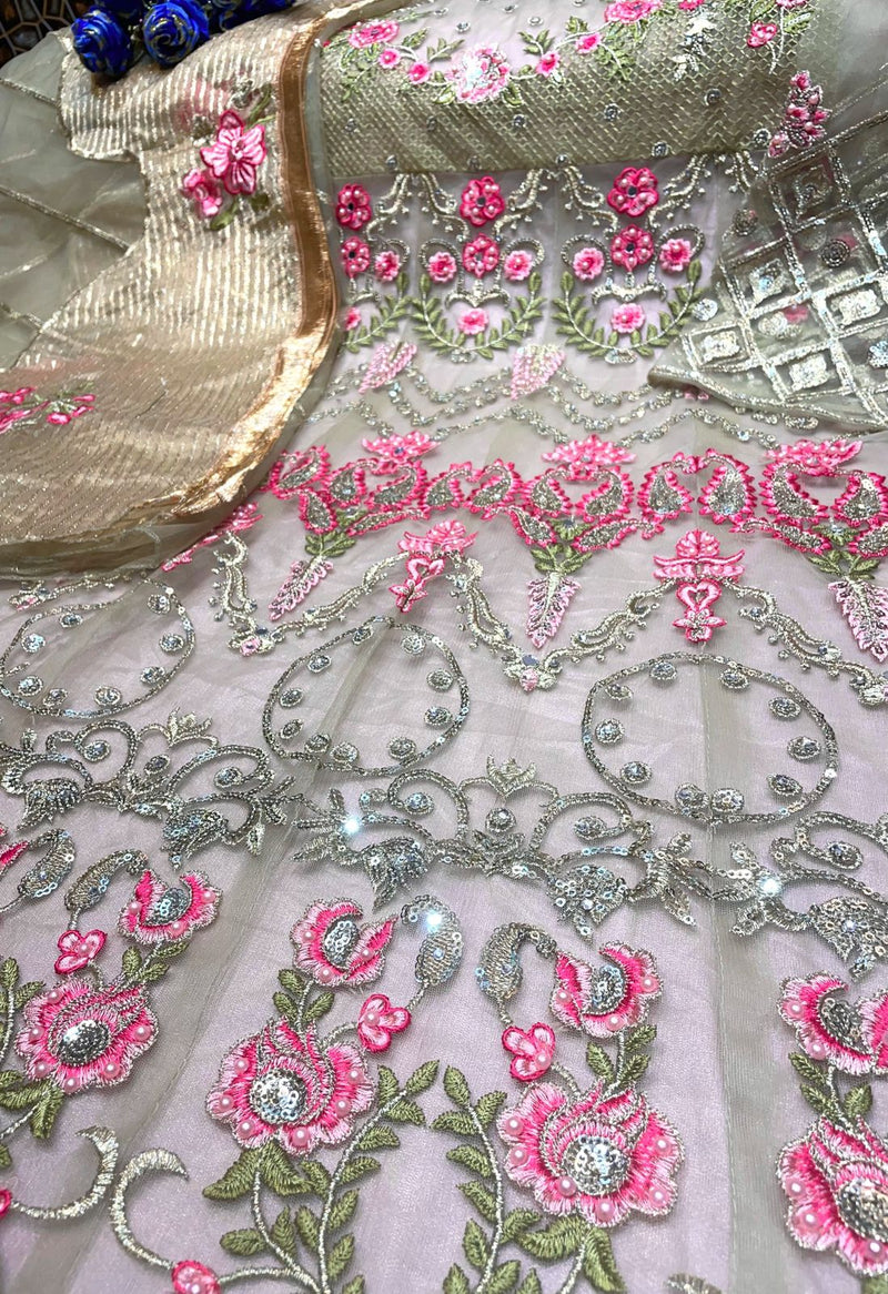 Shanaya Rose Bridel S 100 Butterfly Net Stylish Designer Wear Salwar Kameez