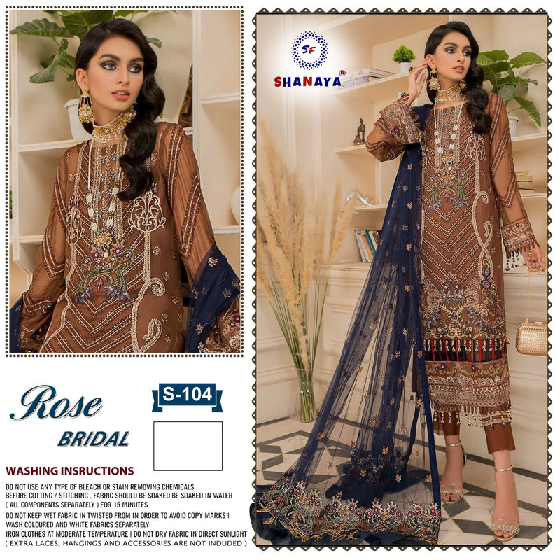 Shanaya Rose Bridel Vol S 104 Fox Georgette Stylish Designer Party Wear Salwar Kameez