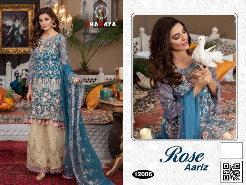 Shanaya Fashion Rose Aariz Heavy Georgette Handwork Pakistani Designer Salwar Kameez