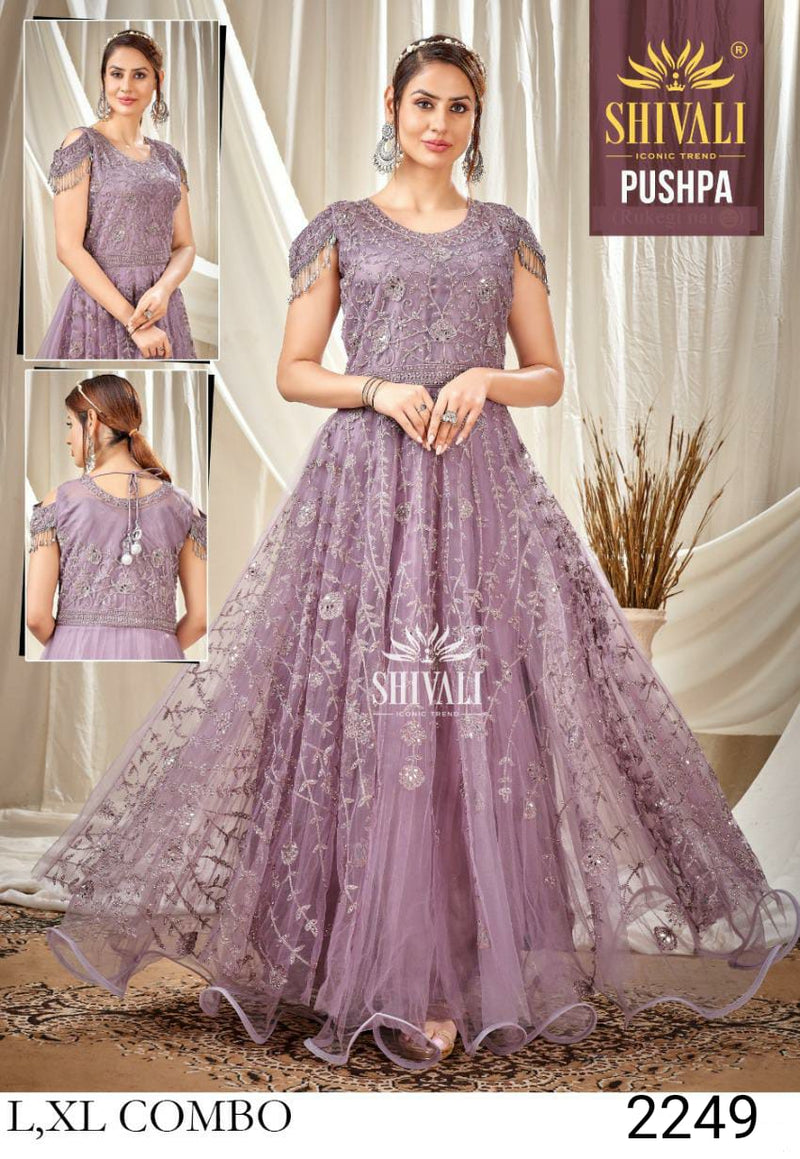 Shivali Pushpa Fancy Stylish Designer Party Wear Graceful Look Gown