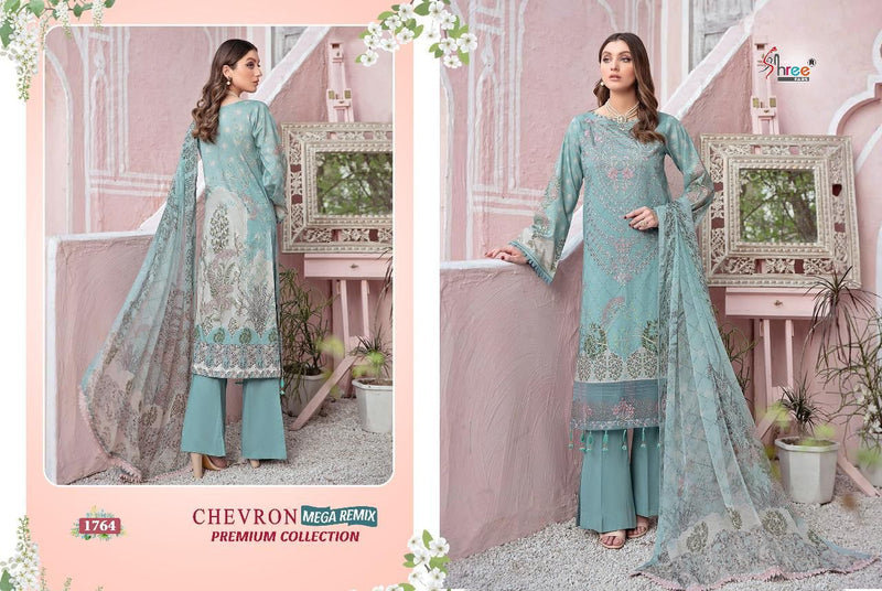 Shree Fab Chevron Megha Cotton Stylish Designer Casual Wear Salwar Suit