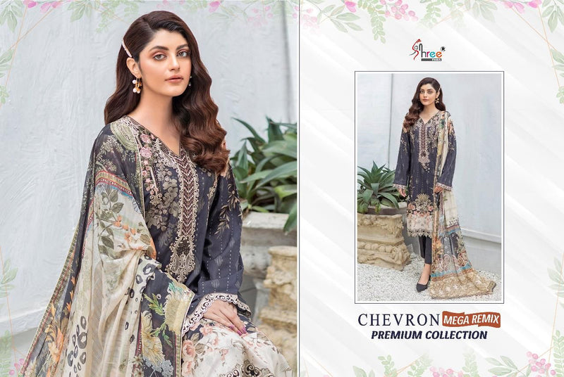 Shree Fab Chevron Megha Cotton Stylish Designer Casual Wear Salwar Suit