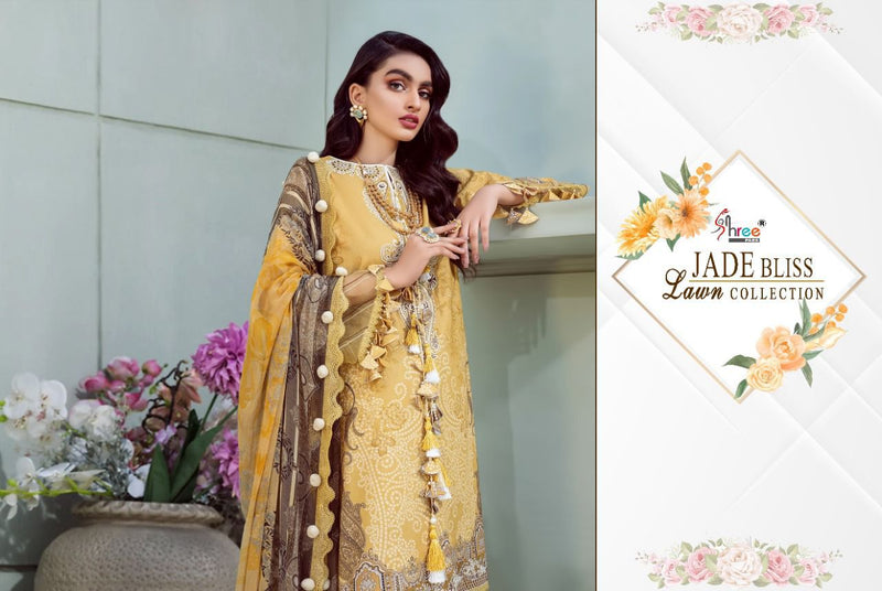 Shree Fab Jade Bliss Lawn Cotton Stylish Designer Casual Pakistani Style Salwar Suit