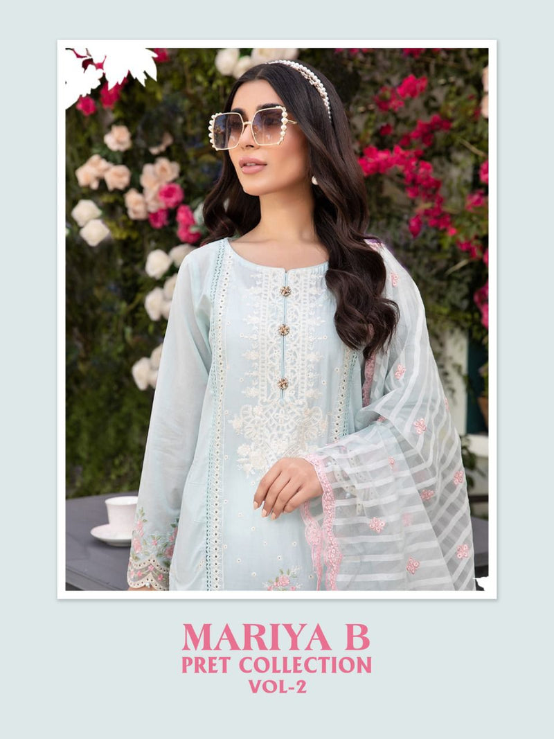 Shree Fab Maria B Vol 2 Cotton Stylish Designer Casual Wear Pret Salwar Suit