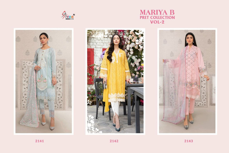 Shree Fab Maria B Vol 2 Cotton Stylish Designer Casual Wear Pret Salwar Suit