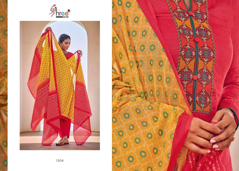 Shree Fab Mishka Jam Cotton Stylish Designer Casual Wear Salwar Kameez