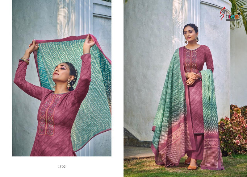 Shree Fab Mishka Jam Cotton Stylish Designer Casual Wear Salwar Kameez