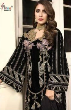 Shree Fab S 237 Fox Georgette With Heavy Embroidery Work Fancy Party Wear Salwar Suits