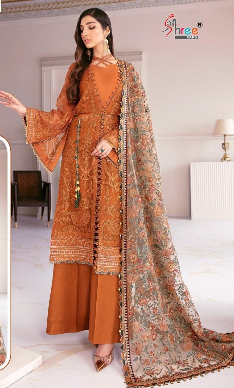 Shree Fab S 302 Georgget Regal Look Designer Salwar Suit