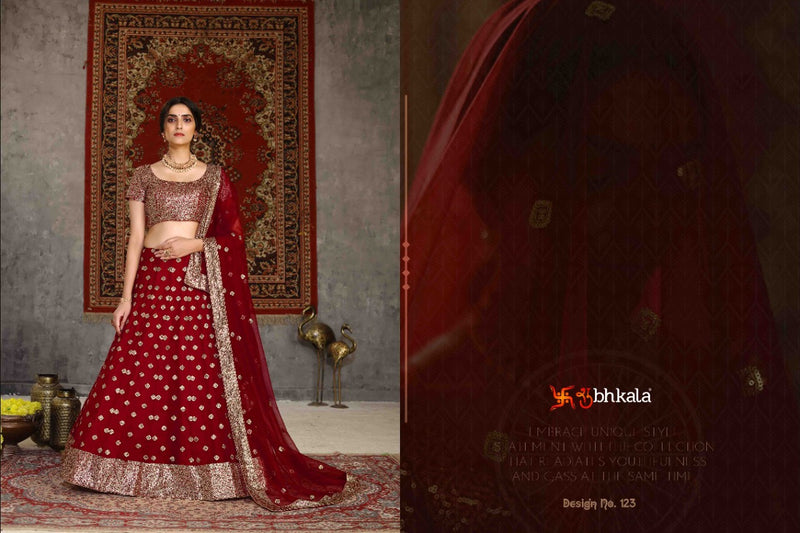 Shubhkala Girlish Vol 1 Dno 123 Net Stylish Designer Lehenga Choli