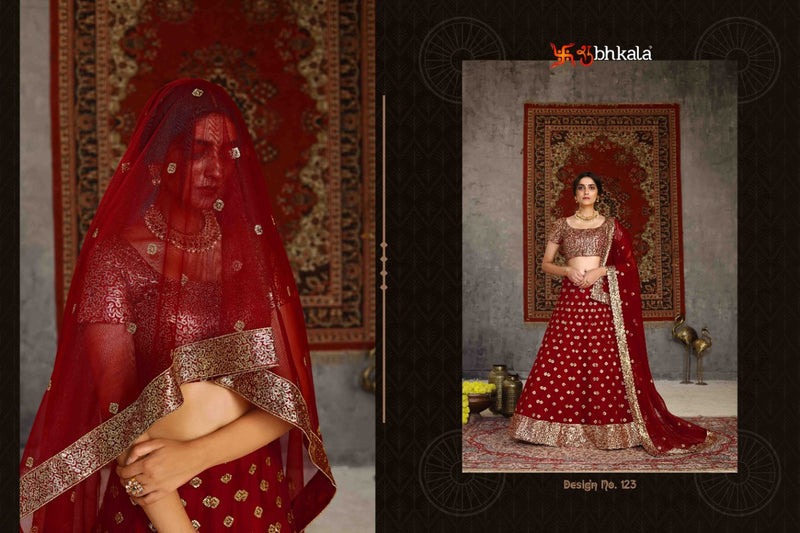 Shubhkala Girlish Vol 1 Dno 123 Net Stylish Designer Lehenga Choli
