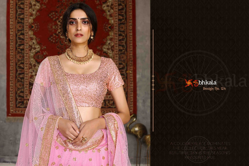 Shubhkala Girlish Vol 1 Dno 124 Net Stylish Designer Lehenga Choli