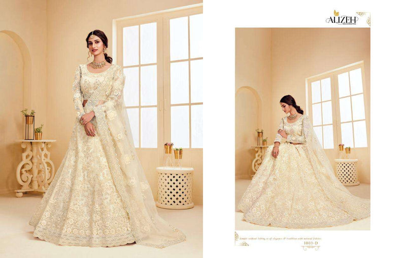 Alizeh The White Bride Classic Designer Bridal Wear Lehenga Collection