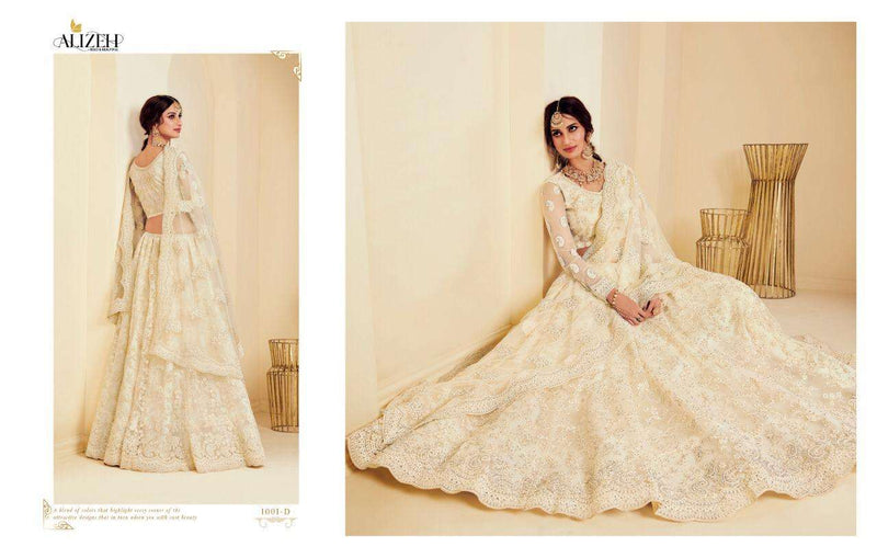 Alizeh The White Bride Classic Designer Bridal Wear Lehenga Collection
