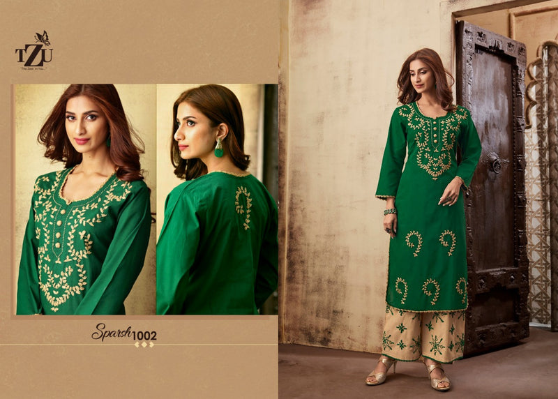 Tzu Sparsh Cotton Stylish Designer Modern Style Casual Wear Kurti